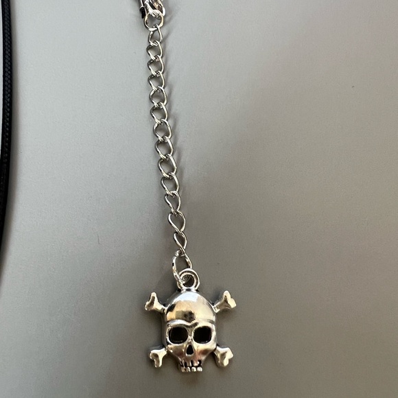 Skull & Crossbones Times Two Necklace - Picture 8 of 11